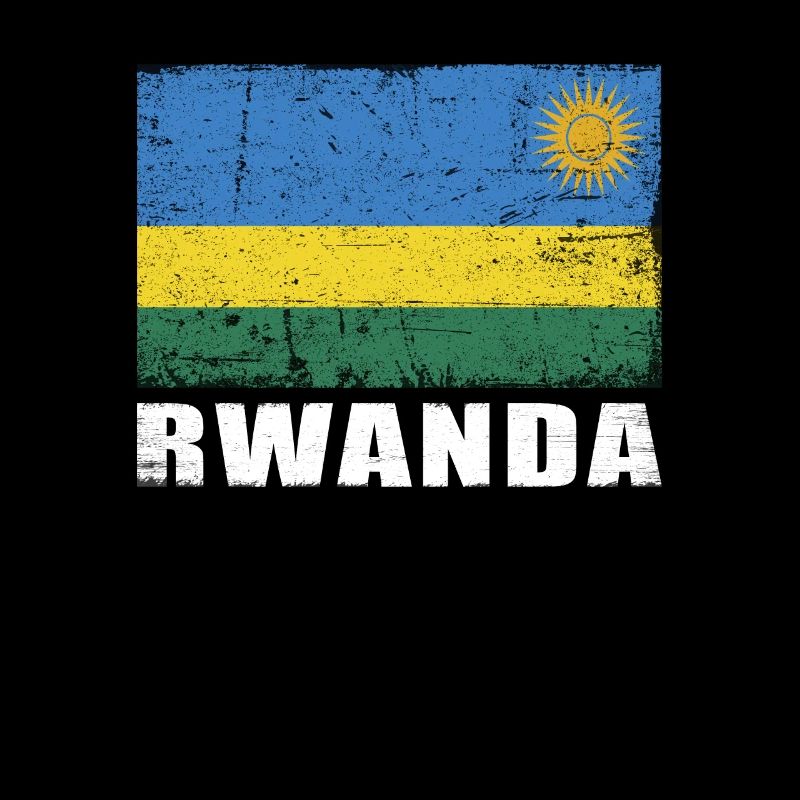 Drapeau du Rwanda Grunge Drapeau du Rwanda