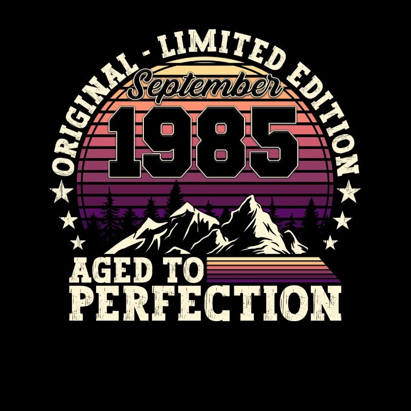 Original Septembre 1985 37th Birthday Gift