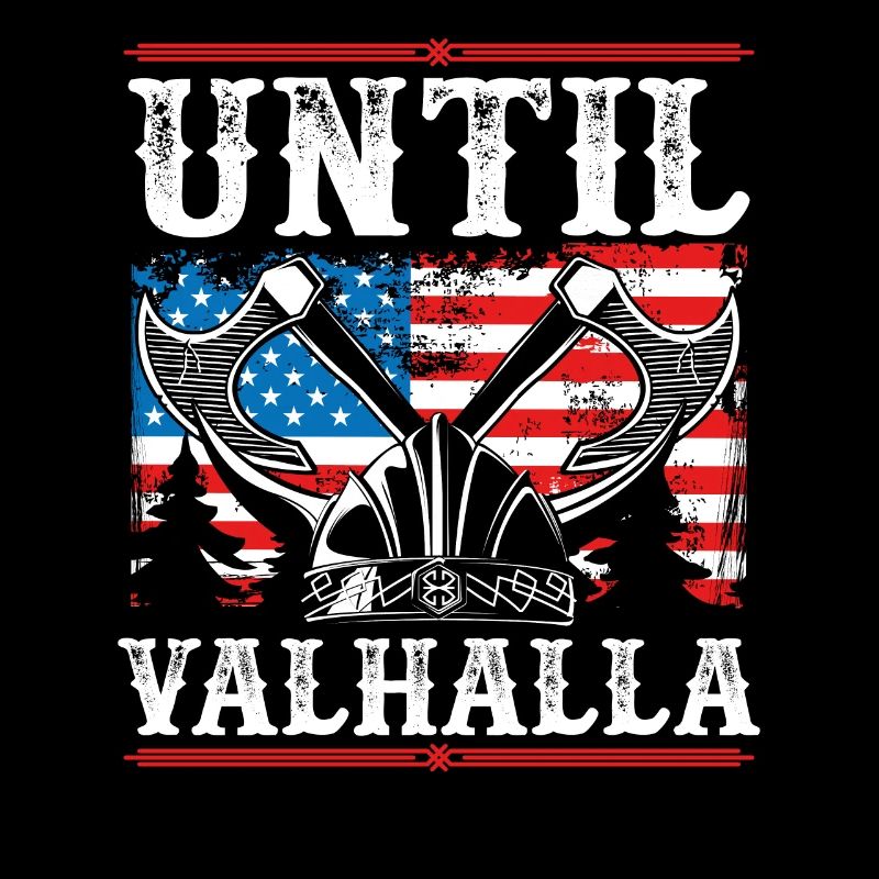 Vers le drapeau de Valhalla Usa