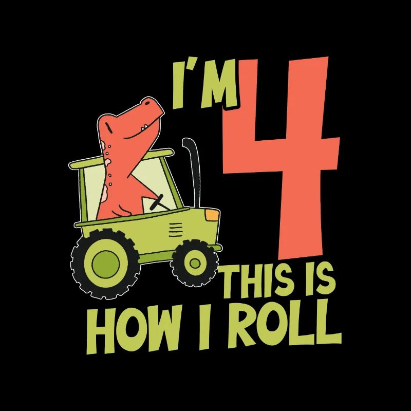 J’ai 4 ans c’est comme ça que je roule tracteur