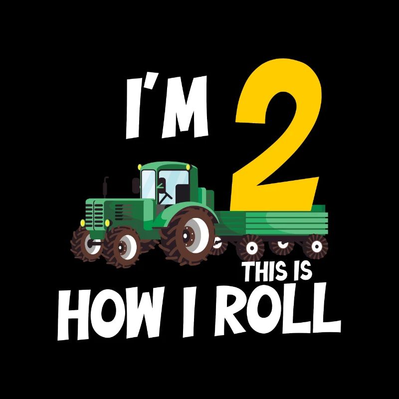 J’ai 2 ans c’est comme ça que je roule tracteur