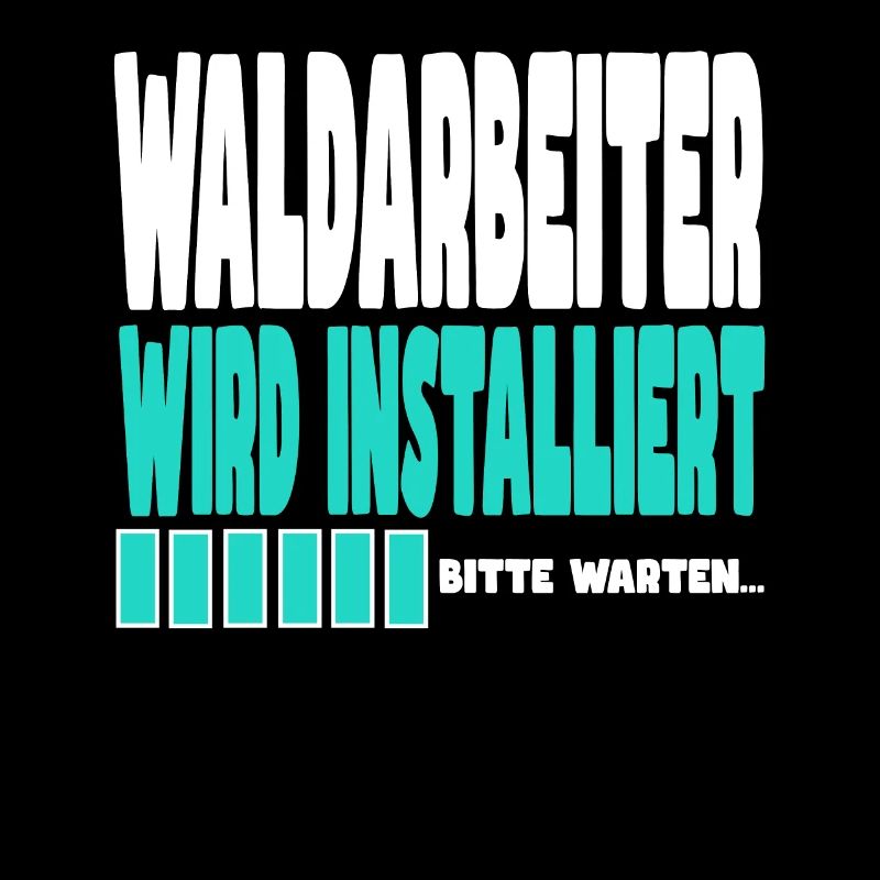 Waldarbeiter wird installiert