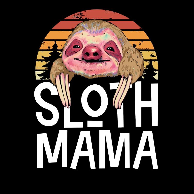 Sloth Mama Retro