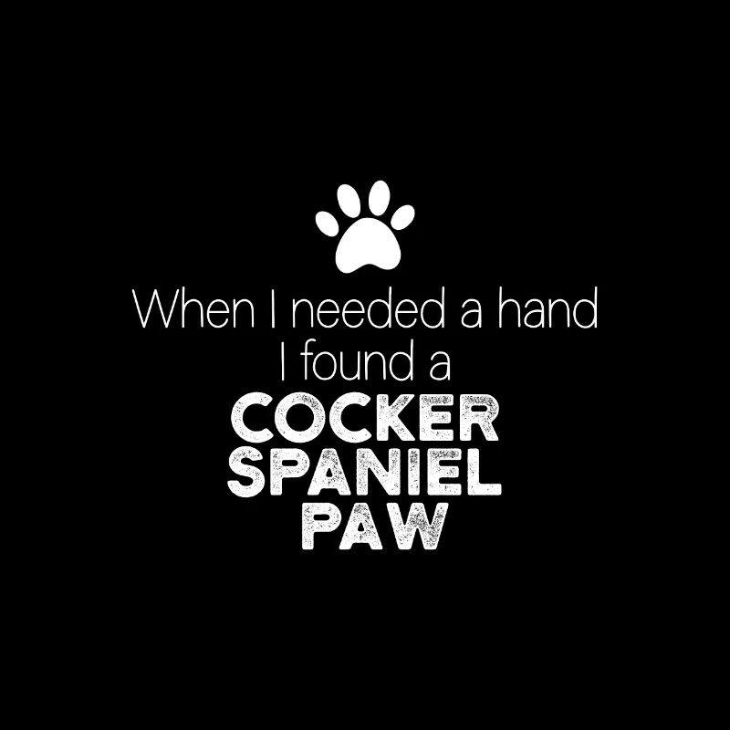 Hand Cocker Spaniel Paw