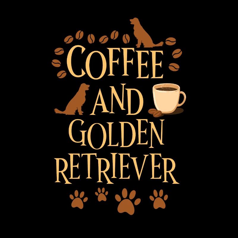 Coffee and Golden Retriever