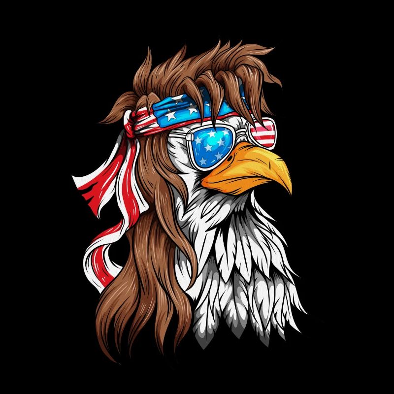 Eagle Bald Eagle Golden Eagle USA Flag