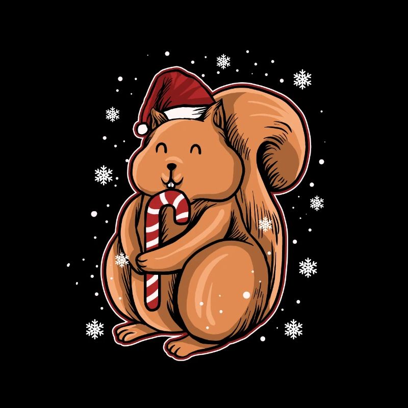 Pull de Noël laid Écureuil de Noël