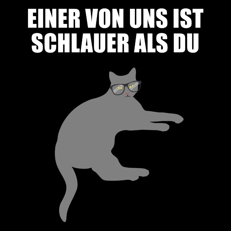 Freche Schlaue Nerd Katze Lustiger Spruch Geschenk