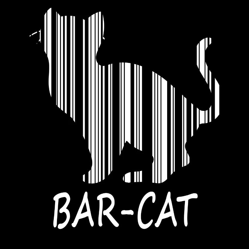 Barcode Bar Cat Word Play Cat Animal Humor Purchase