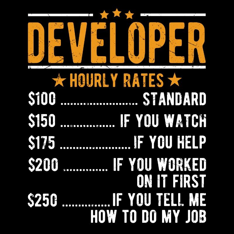Developer Hourly Wage
