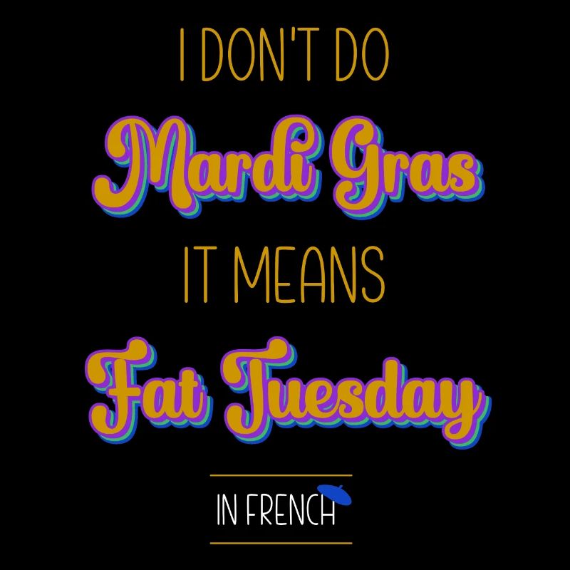 blague Mardi gras jeu de mots Fat tuesday