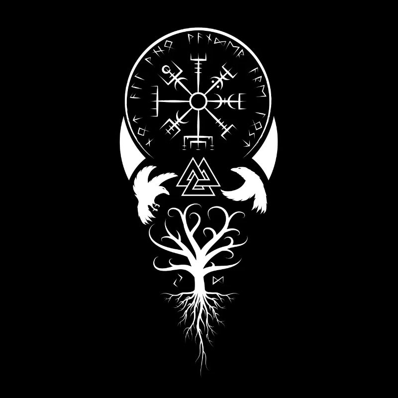 Celtic Vikinger Vegvisir compas Vikings