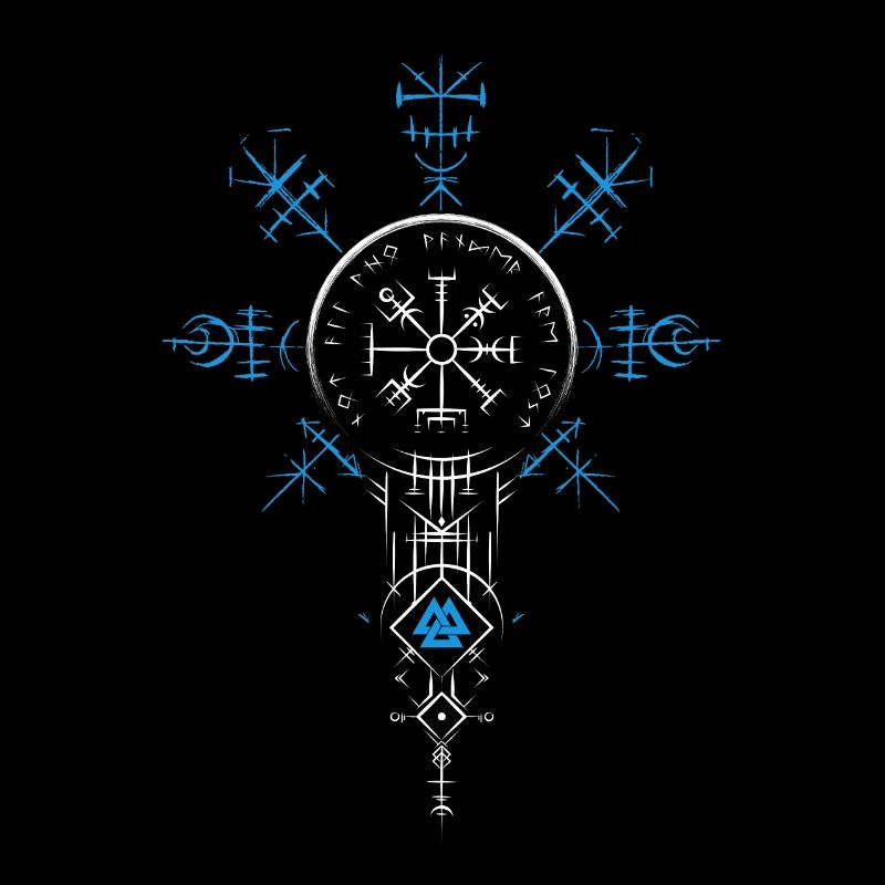 Celtic Vikinger Vegvisir compas Vikings