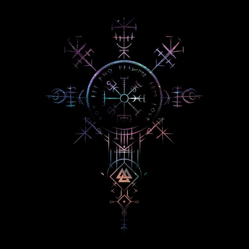 Celtic Vikinger Vegvisir compass Vikings