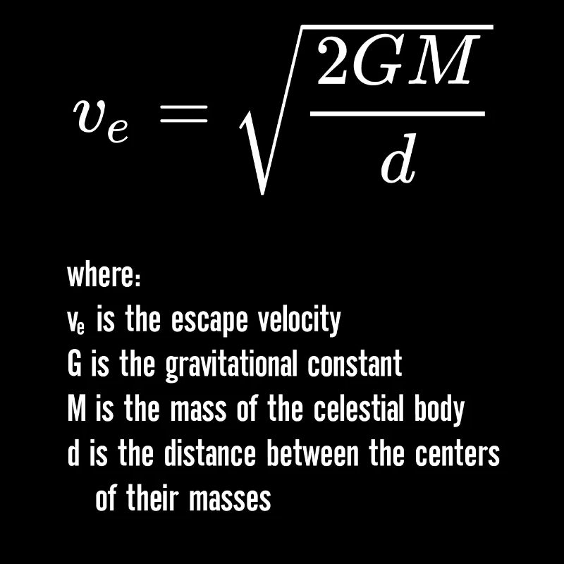 Escape Velocity Gravity Physics Rocket Science