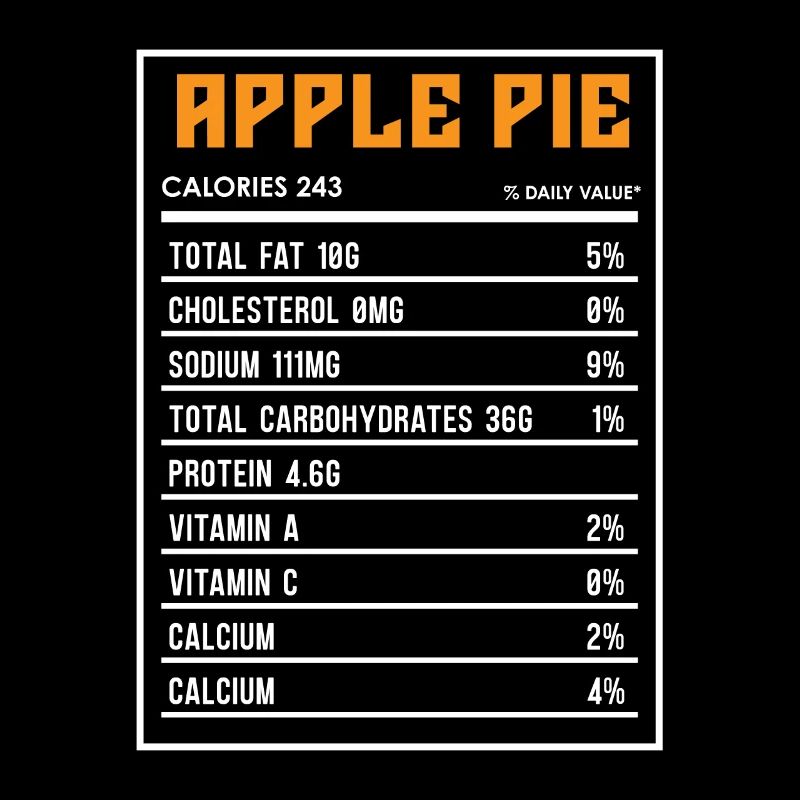 Apple Pie Nutrition Facts Baker Cooking Apple Tree