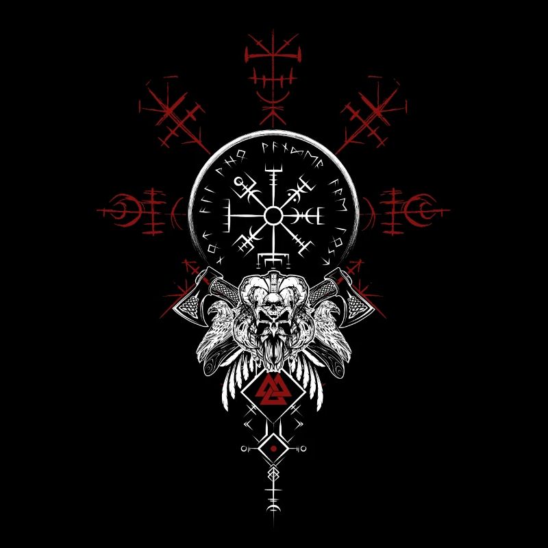 Celtic Vikinger Vegvisir compass Vikings