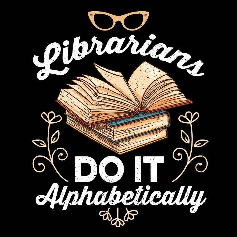 Librarian Bookworm Book Nerd Reading Library