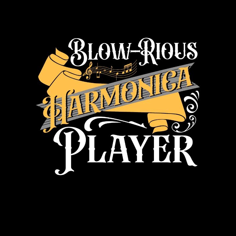 Blow-rious Harmonica Player Harmonicist Gift Idea