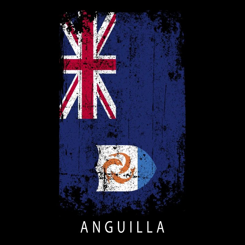 Souvenir avec le drapeau du pays d’Anguilla
