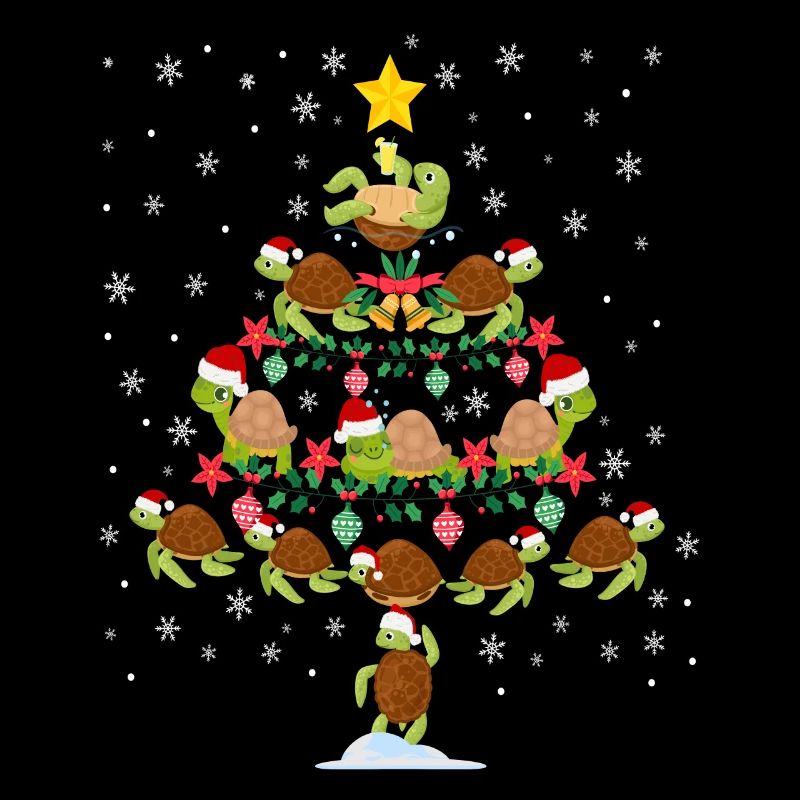Sea Turtle Tortoise Christmas Tree