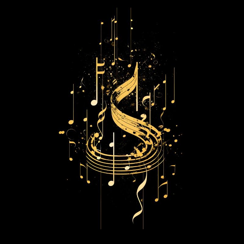 Notes de musique bling