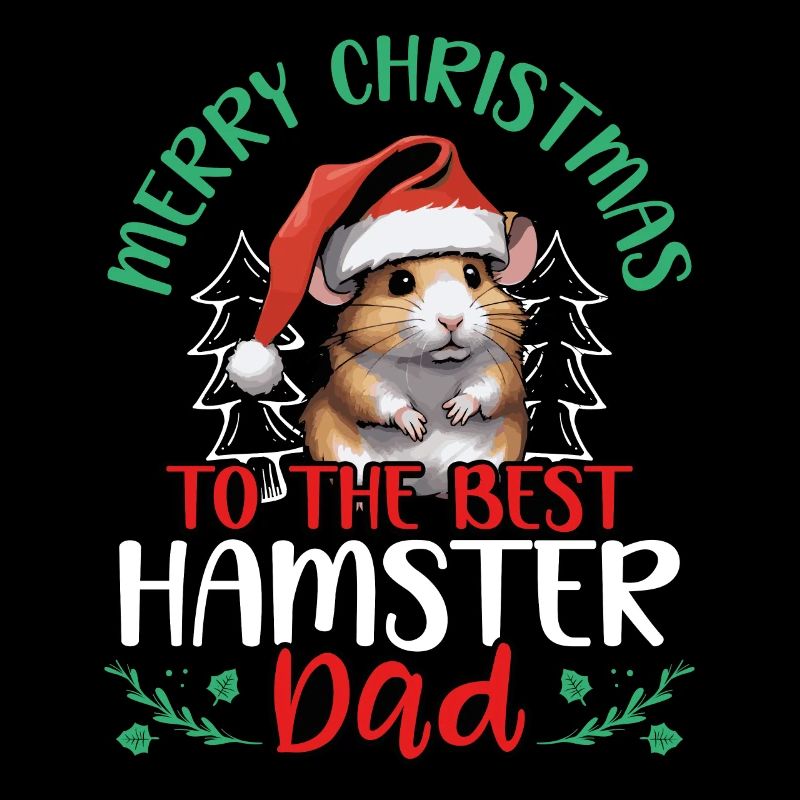 Joyeux papa hamster de Noël