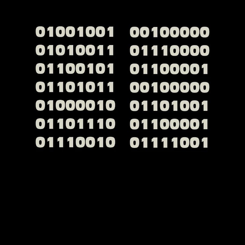 Je parle code binaire drôle d’informaticien Codeur