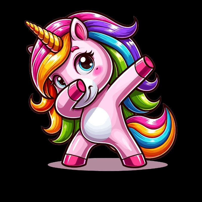 Dabbing Unicorn Dab Move Dancing Rainbow Unicorn