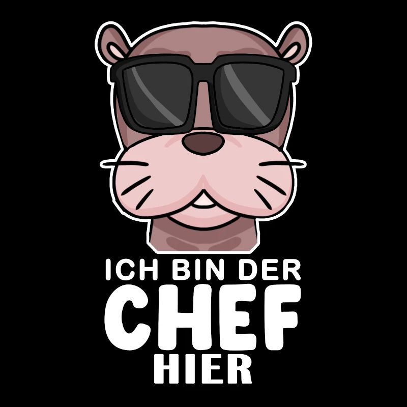 Chef Spruch mit Seelöwe Motiv
