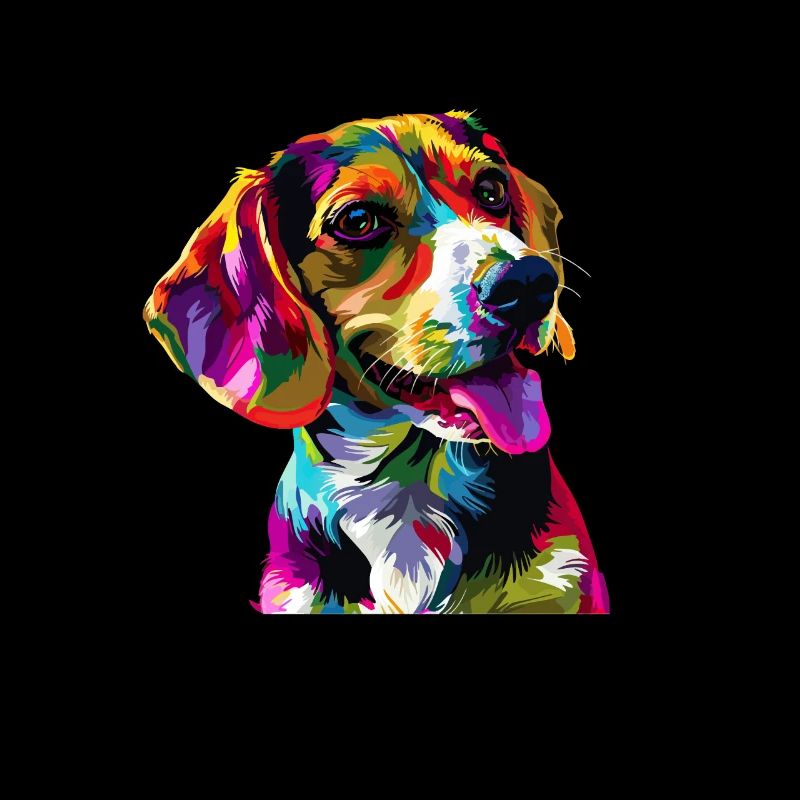 beagle Beagle coloré