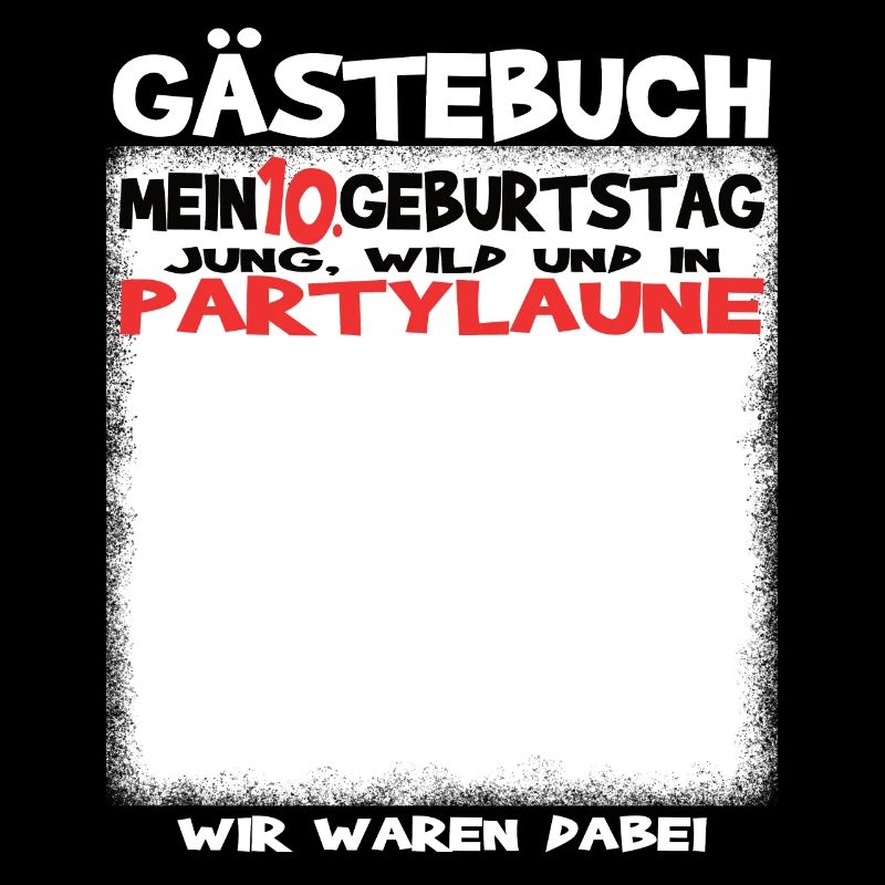 10. Geburtstag Mädchen & Junge Gästebuch