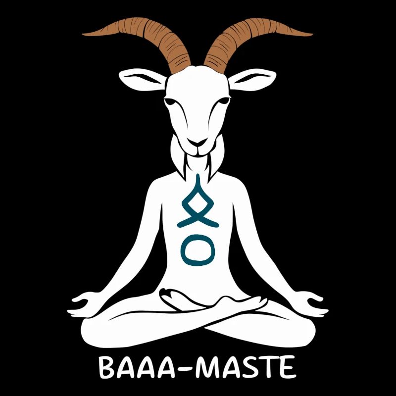 Pose de yoga de chèvre Baaa-Mast détendue