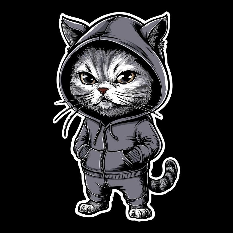 Chat en colère Chat Chat