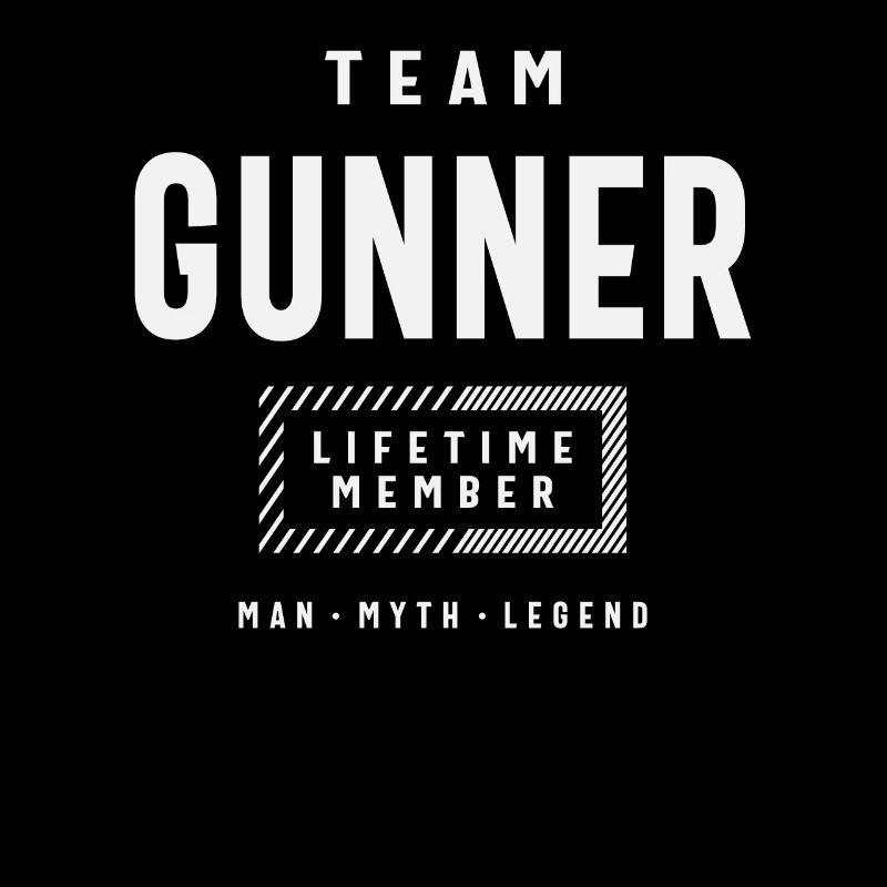 Team Gunner Personalized Name Gunner