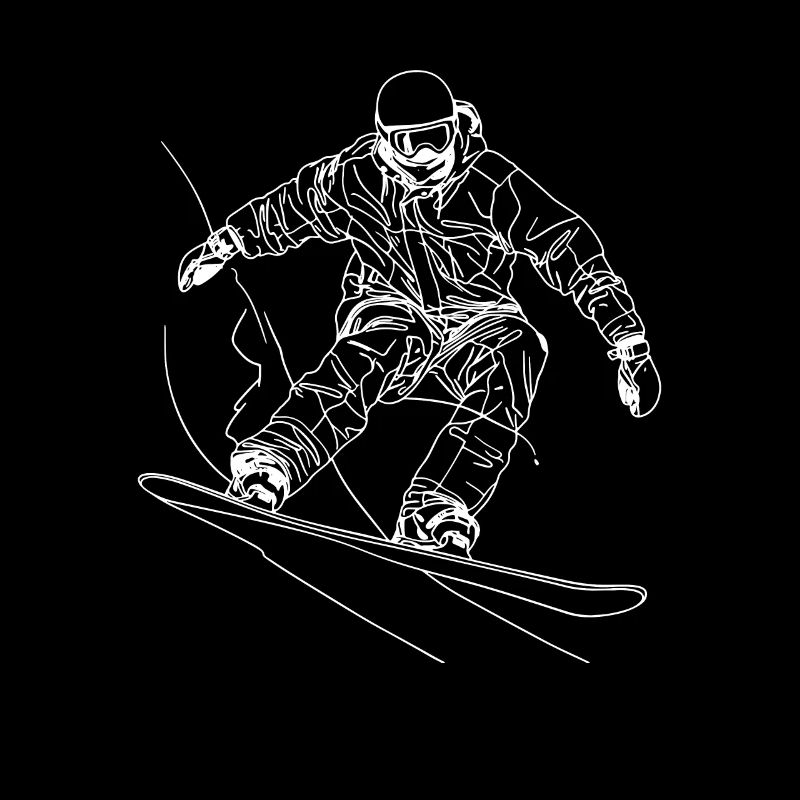 Dessin de snowboarder