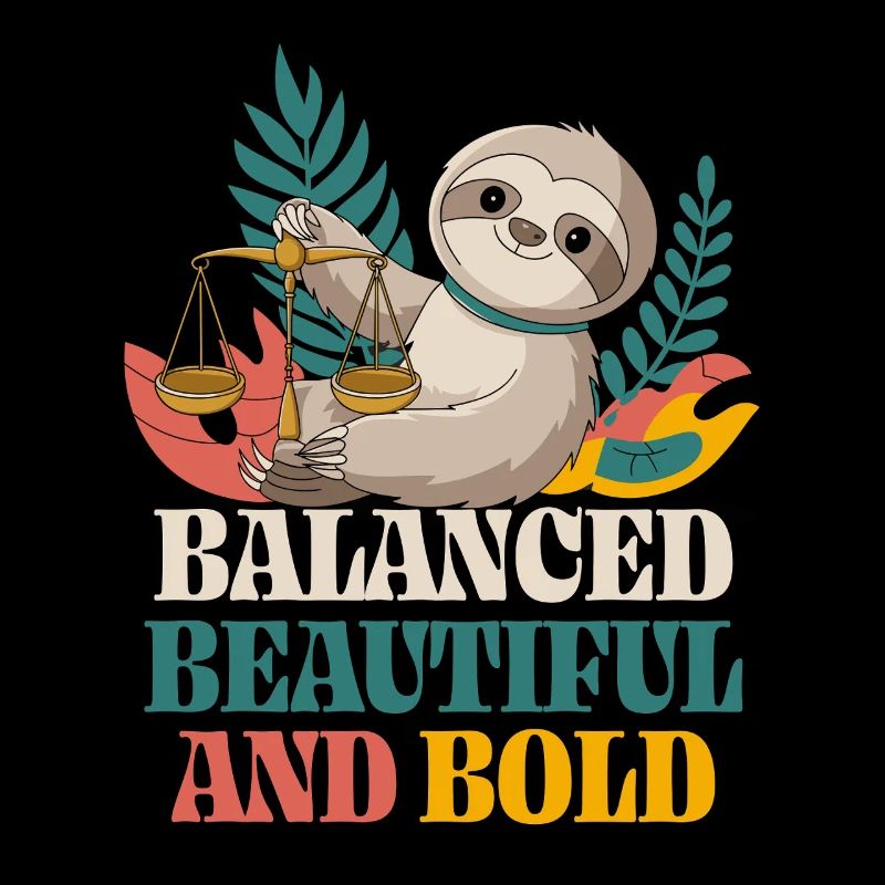 Waage Sternzeichen Faultier: Balanced, Beautiful