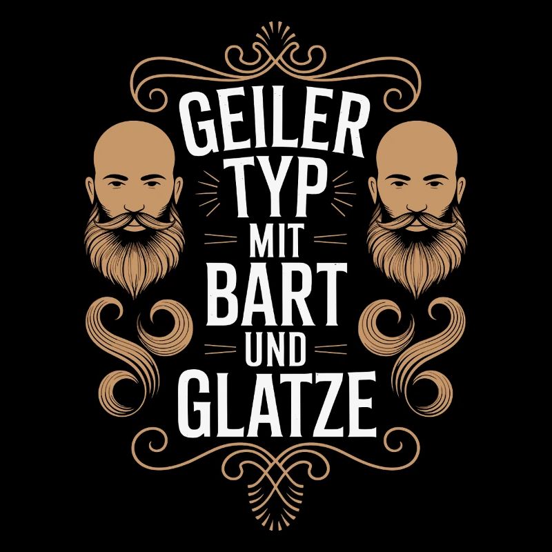 guy with beard & bald head beard wearer