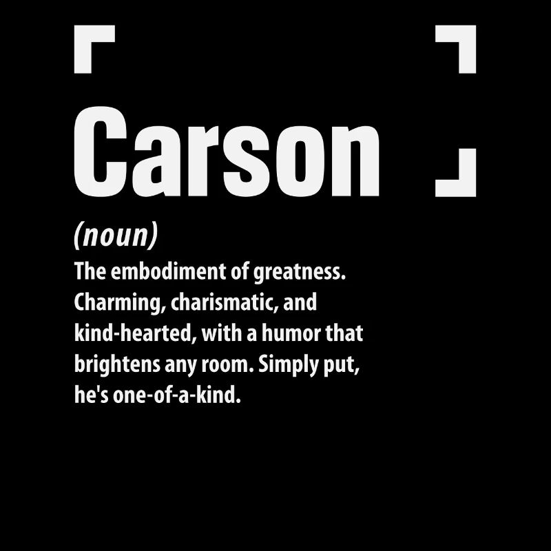 Carson Definition Funny Name Carson