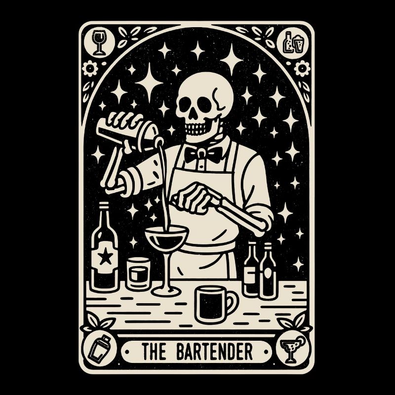 Bartender Barman The Bartender Tarot Cocktail
