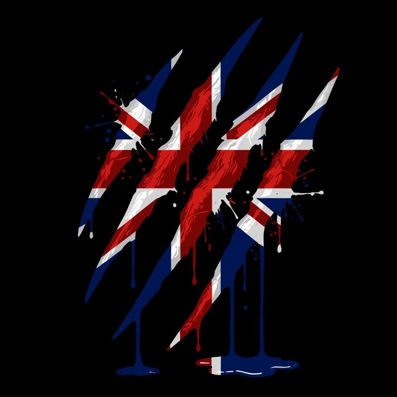 Union Jack Claw Scratch Mark