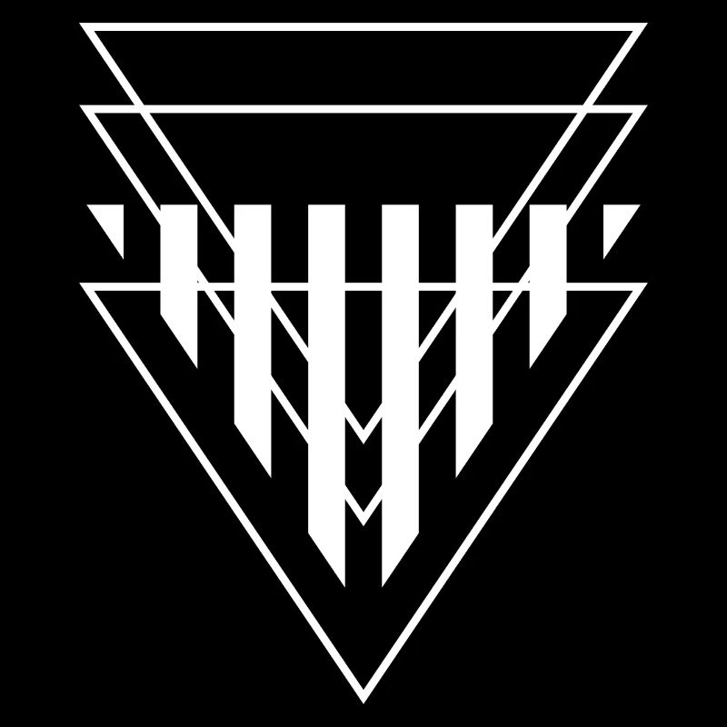 Triangular Crest Geometric Print