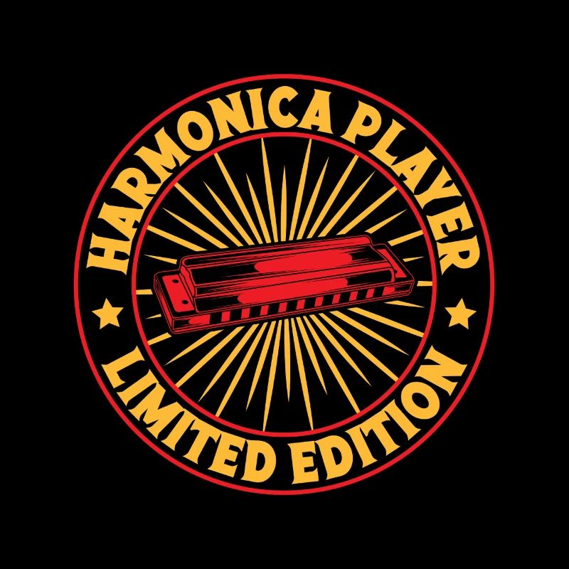 Funny Harmonica Player LImited Edition Harmonica