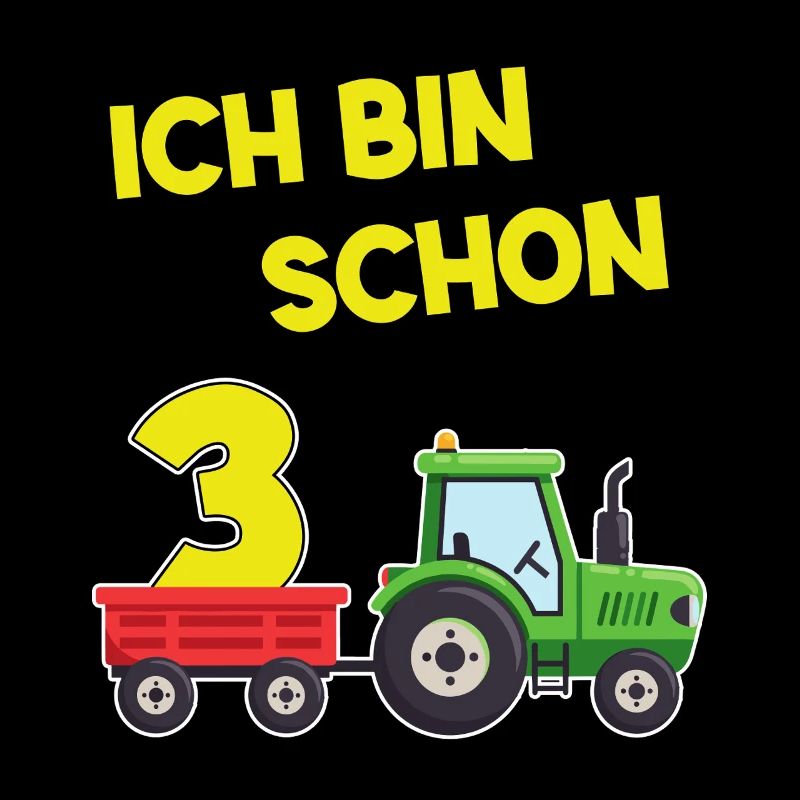 Ich Bin Schon 3 Traktor 3 Jahre Alt Geburtstag 