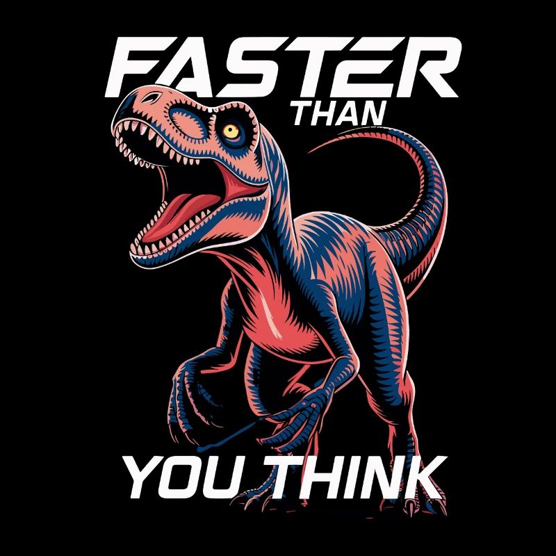Faster Than You Think Dinosaur Velociraptor