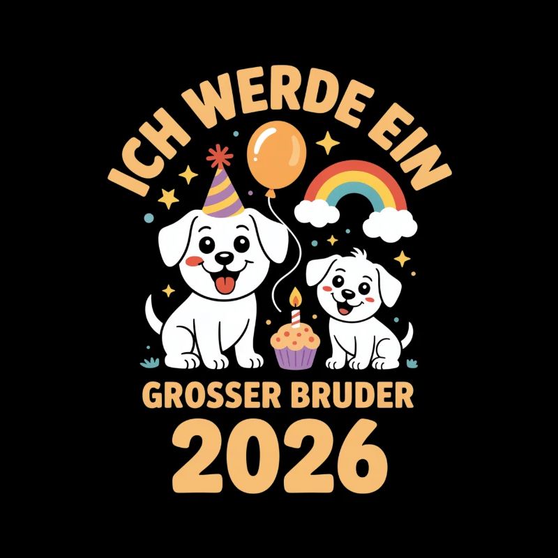 Ich werde ein grosser Bruder 2026 Hund Welpe
