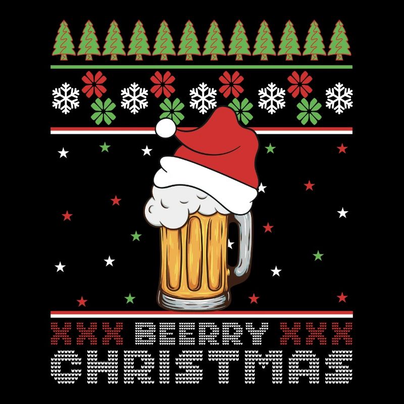 Frohe Weihnachtsbier, hässlicher Pullover – Geschenk