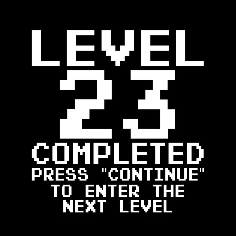 Level 23 Completed Pixel Badge