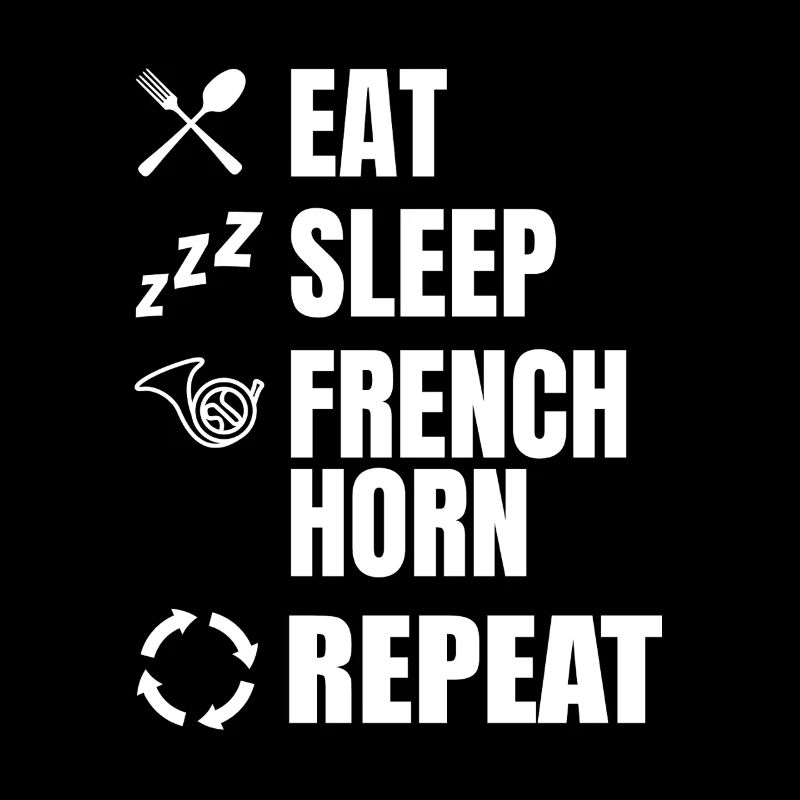 Mange Dorme, cor français, répéter
