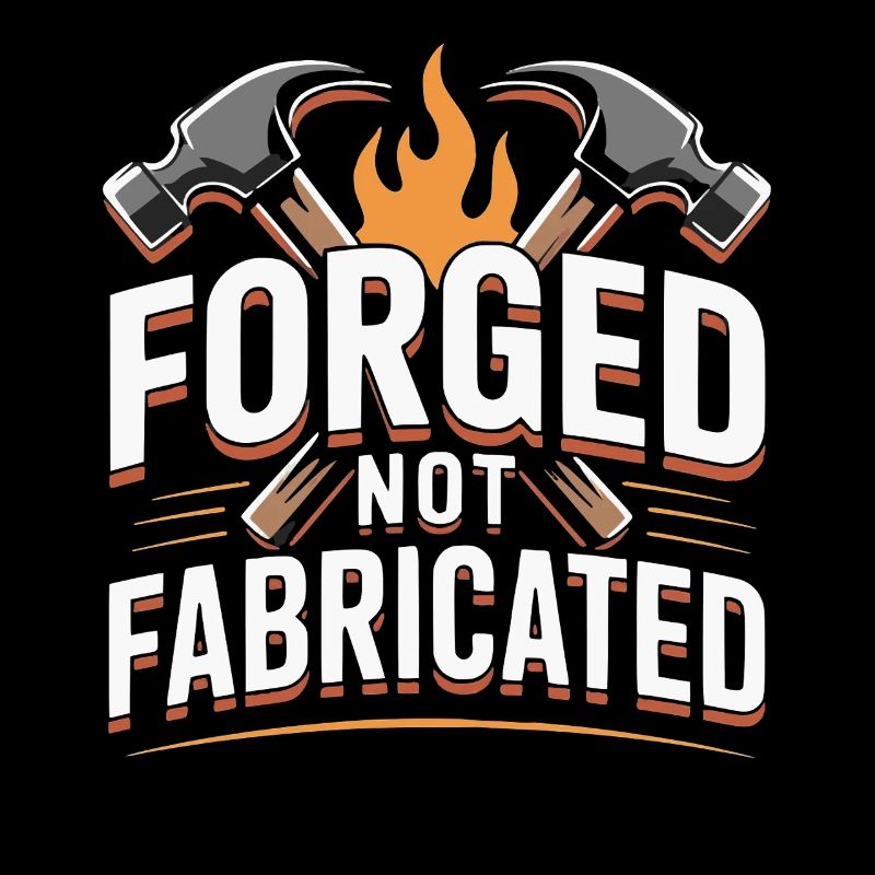 Forged Not Fabricated Blacksmith Saying
